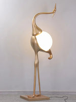 Heron Sculpture Floor Lamp
