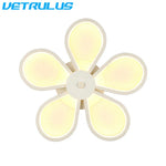Acrylic Flower Twisted LED Chandelier Ceiling Lamp for Living Room, Hotel Decor