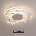 Curved Branch LED Ceiling Lamp: Modern Nordic Design for Bedroom, Dining, Kitchen.