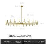 Modern Metal LED Ceiling Chandelier for Bedroom Home Decor Lighting