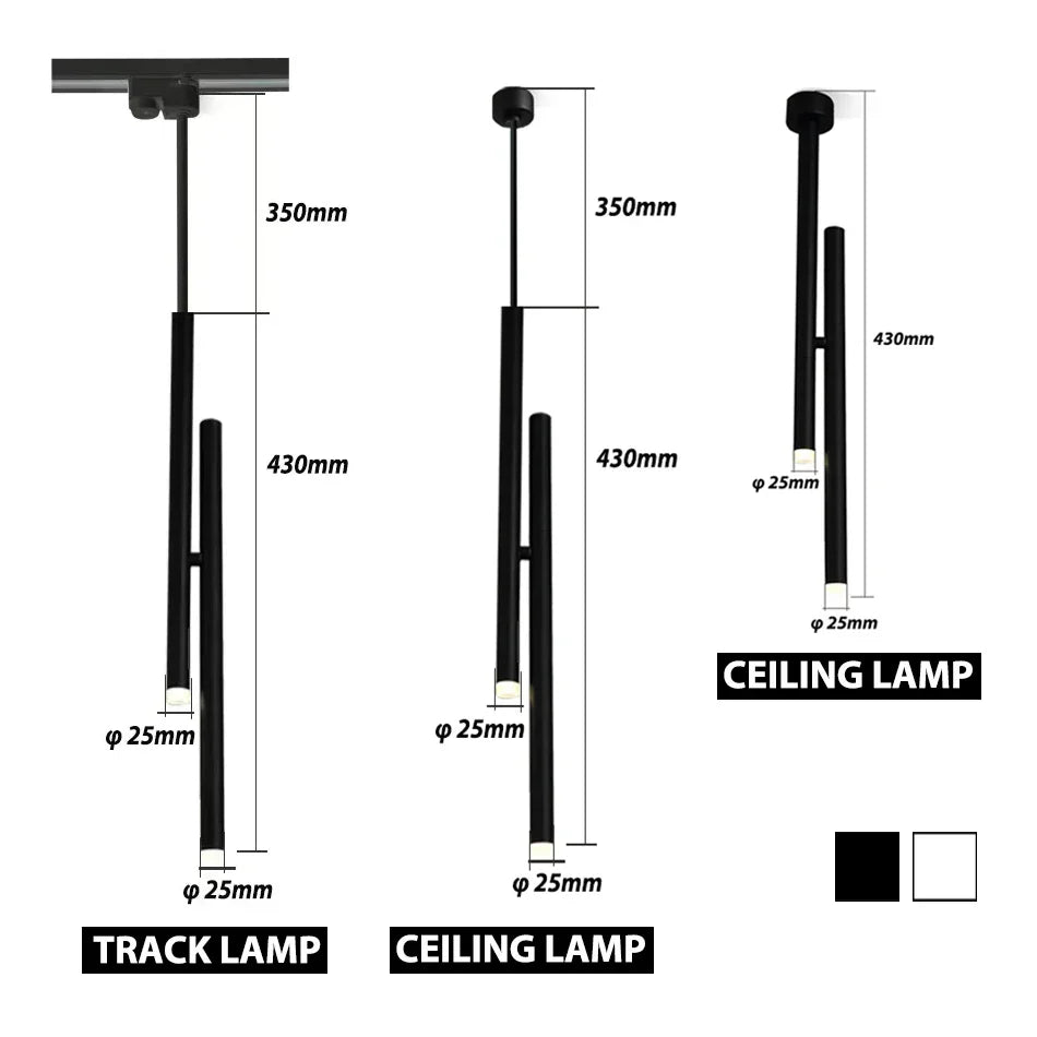 LED Pendant Light 10W Surface Mounted COB Adjustable Ceiling Lamp for Living Room