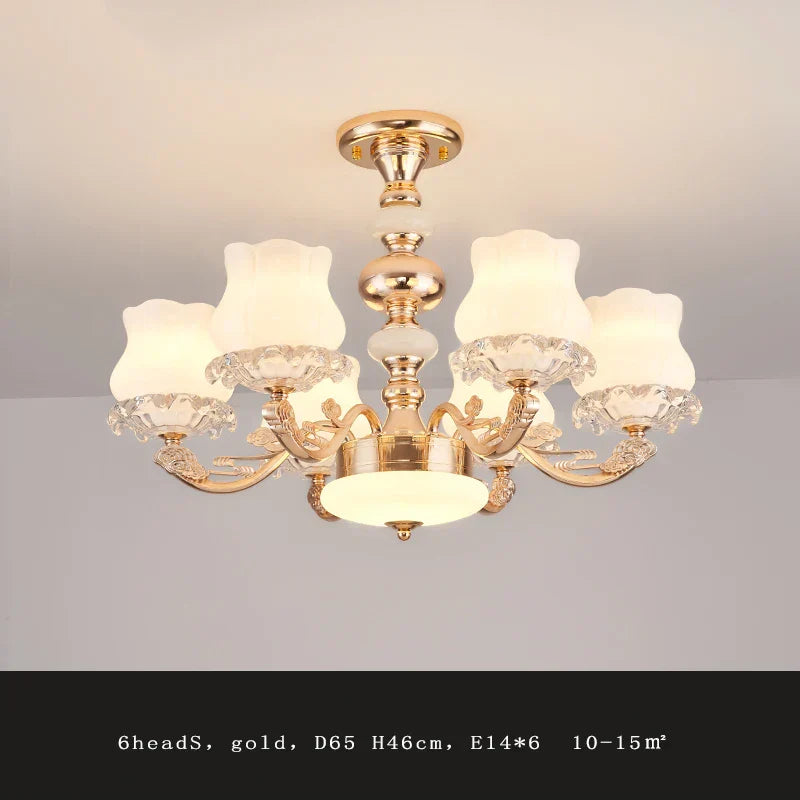 Luxury Duplex Building Chandelier Elegant Villa Pendant Light Modern Living Room Bedroom Lighting