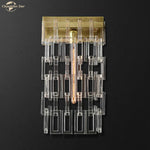 Crystal Wall Sconce Lamp: Modern Art Deco Square Design for Home Interior