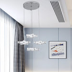 Crystal Stars LED Pendant Chandelier for Modern Living Dining Room Decor