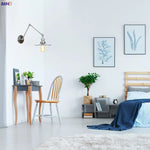 Silver Swing Arm LED Wall Light - Industrial Vintage Wall Sconce