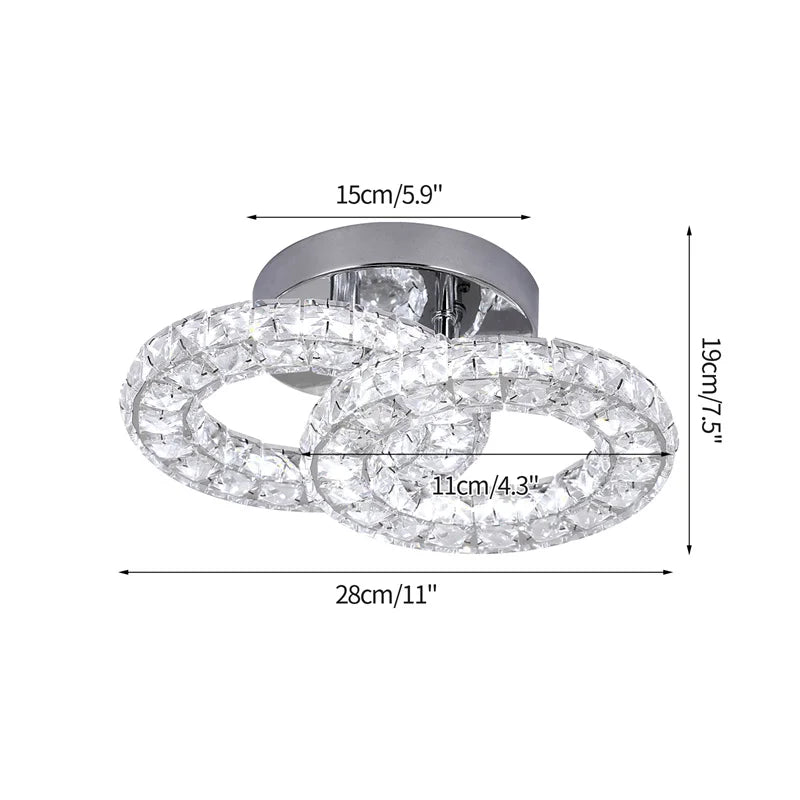 Luxury Crystal Ceiling Chandelier LED Light for Home Decor and Hotel Lighting