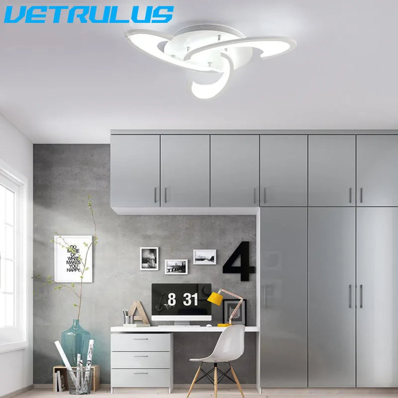 Modern Acrylic LED Chandelier Ceiling Lamp for Living Dining Room Home Hotel Decor