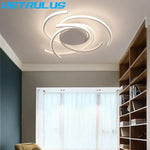 Curved Branch LED Ceiling Lamp: Modern Nordic Design for Bedroom, Dining, Kitchen.
