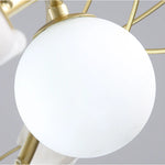 Nordic Glass Ball Chandelier with Petals by - Luxury Interior Lighting