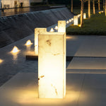 Imitation Marble Cube Outdoor Light