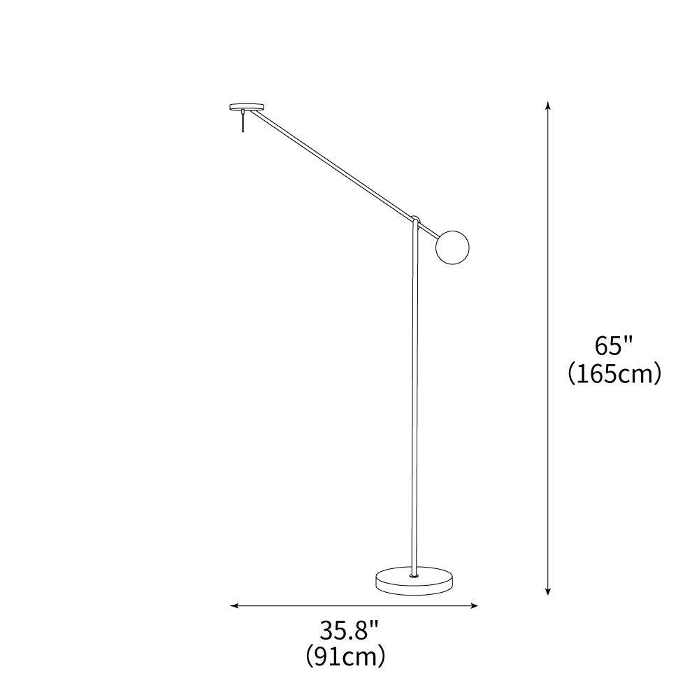 Invisible Led C4 Floor Lamp 35.8"