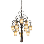 Kalco Lighting Tribecca 36 Inch 12 Light Chandelier Cp66002