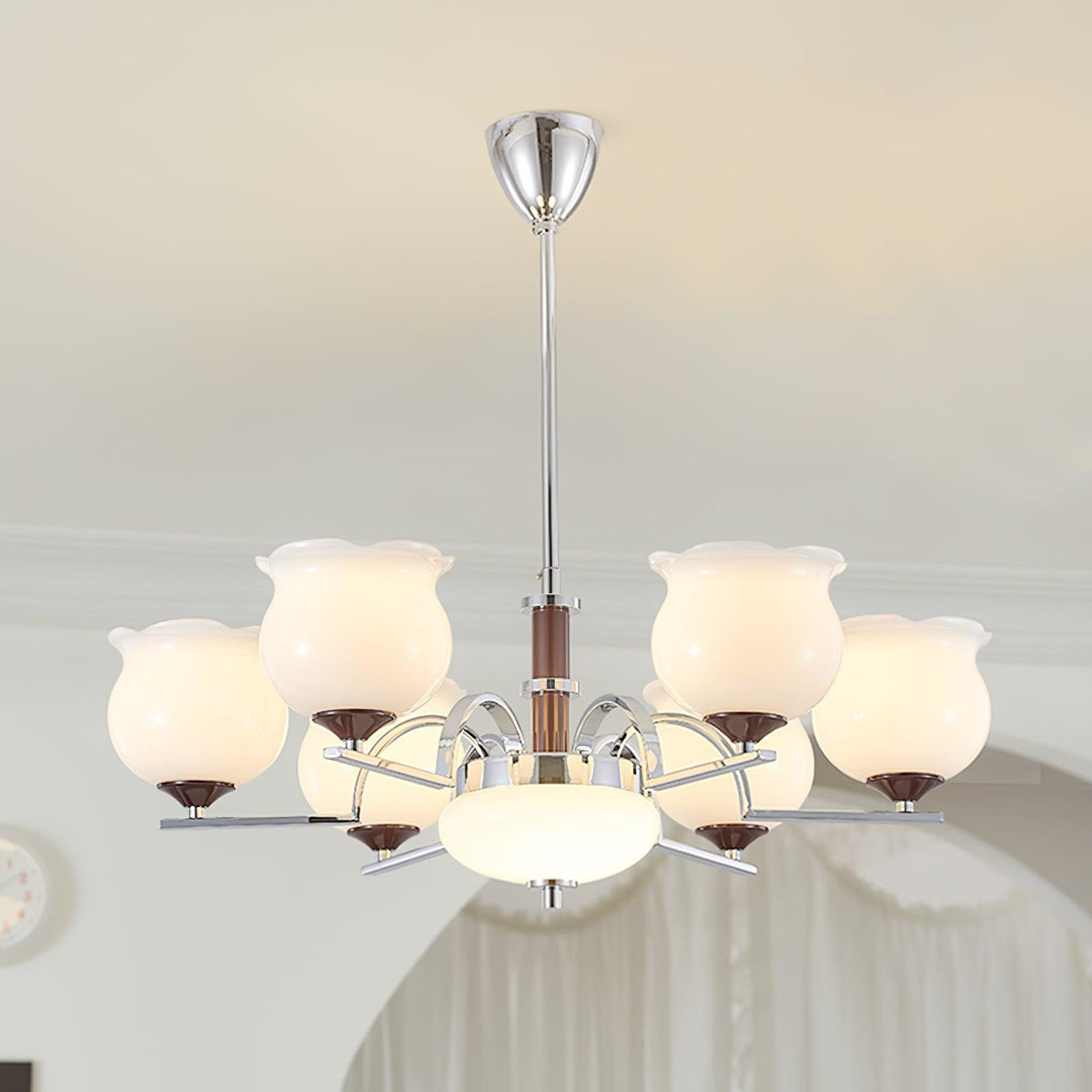 Keston Polished Chrome Chandelier