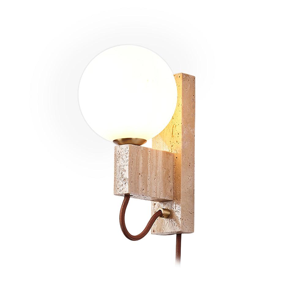 Large Ball Plug Wall Light 2.4"
