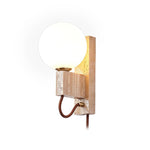 Large Ball Plug Wall Light 2.4"