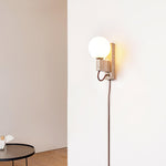 Large Ball Plug Wall Light 2.4"