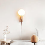 Large Ball Plug Wall Light 2.4"