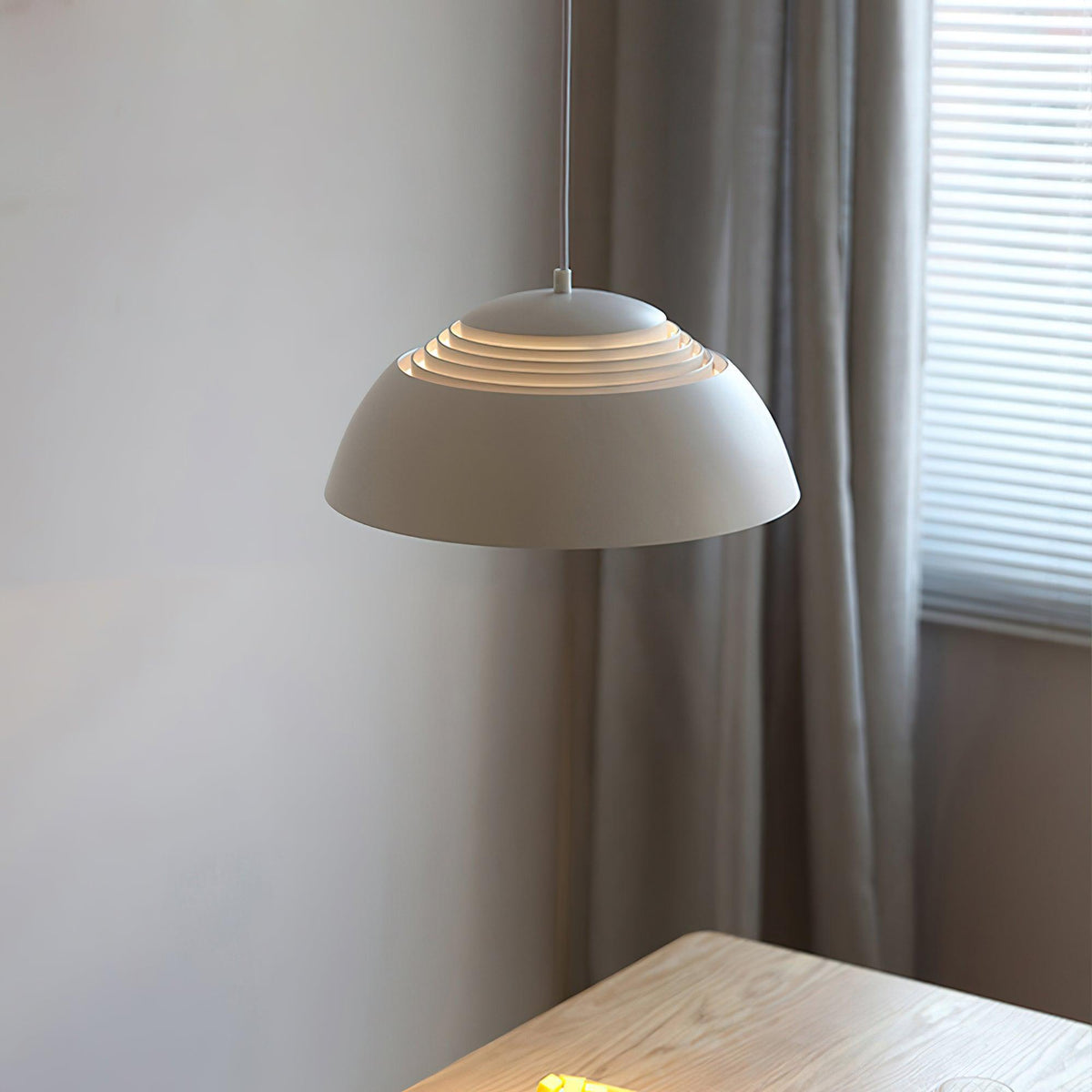 Large Bowl Wave Pendant Lamp 13.8"