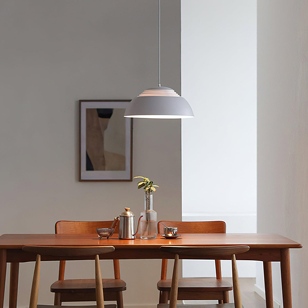 Large Bowl Wave Pendant Lamp 13.8"