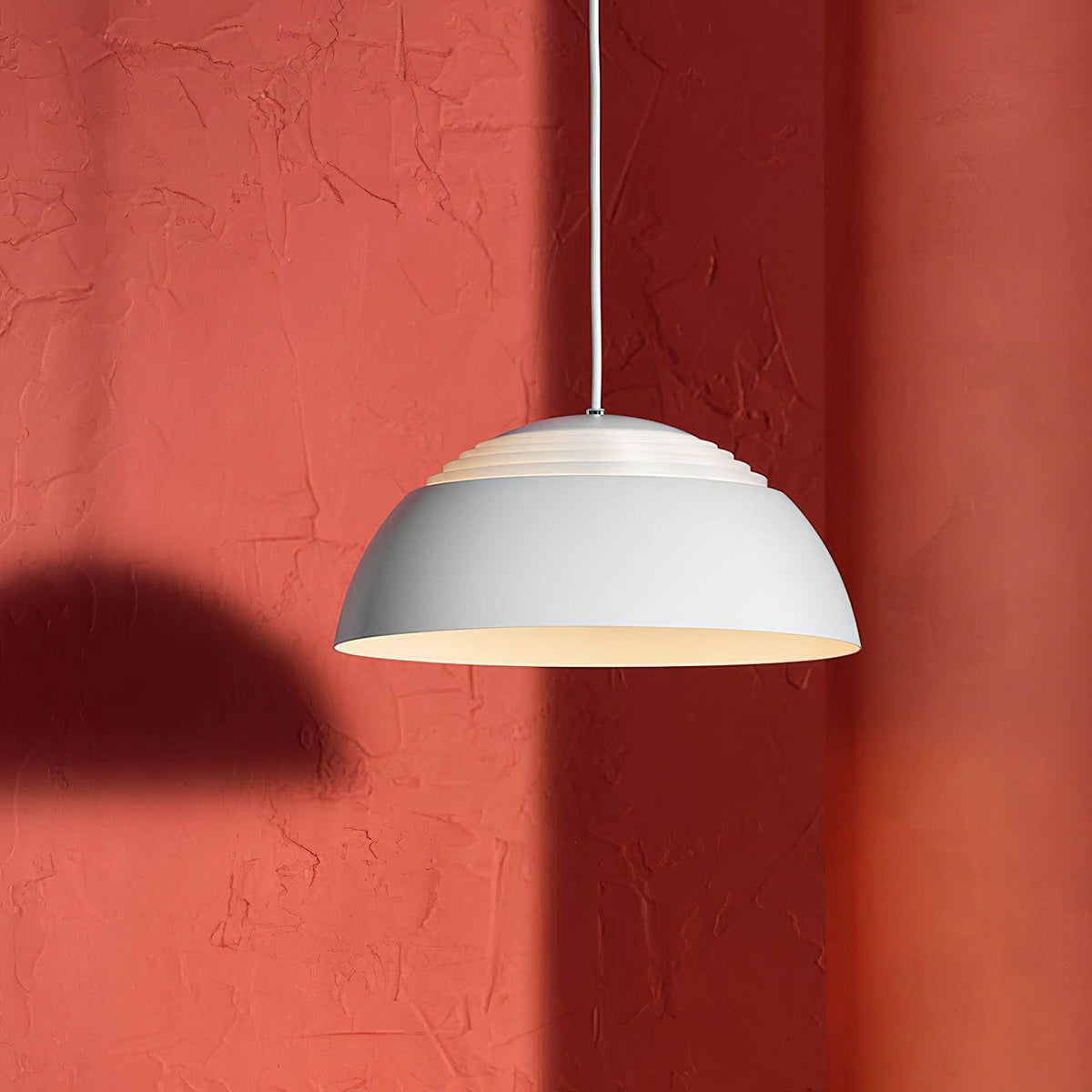 Large Bowl Wave Pendant Lamp 13.8"
