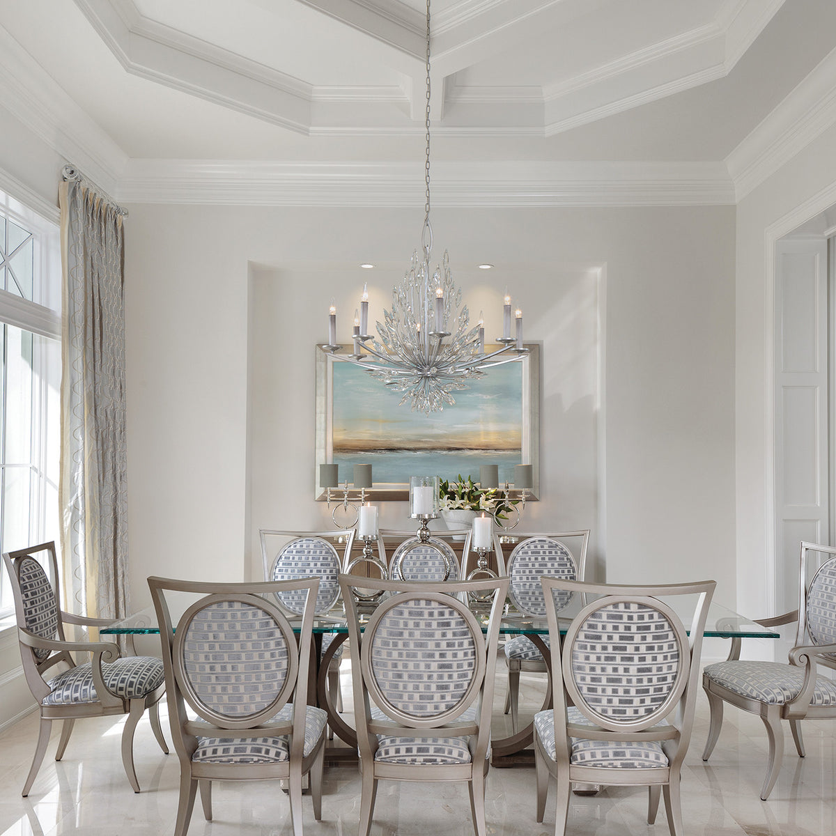 LILY BUDS 41" W Round Chandelier