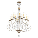 Livex Lighting Isabella 32 Inch 10 Light Chandelier Cp77867