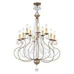 Livex Lighting Isabella 32 Inch 10 Light Chandelier Cp77867