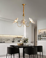 Lotus Leaf Glass Chandelier