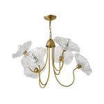 Lotus Leaf Glass Chandelier