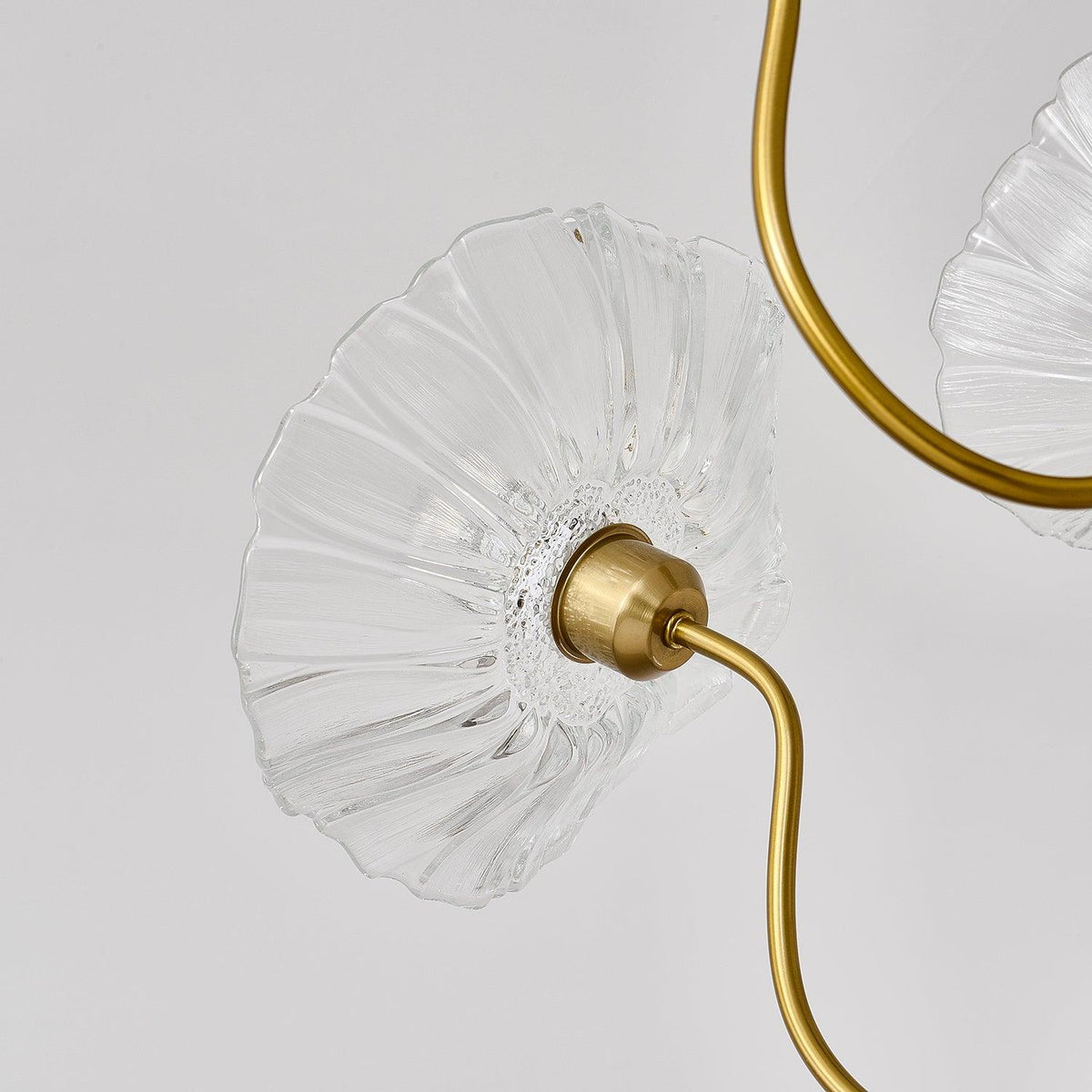 Lotus Leaf Glass Chandelier