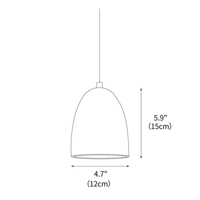 Luminary Stone Pendant Lamp 4.7"