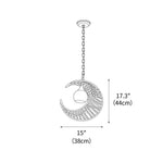 Lunar Crest Pendant Lamp 15"