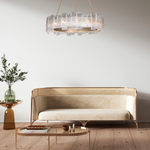 LUNEA 33" W Round Pendant