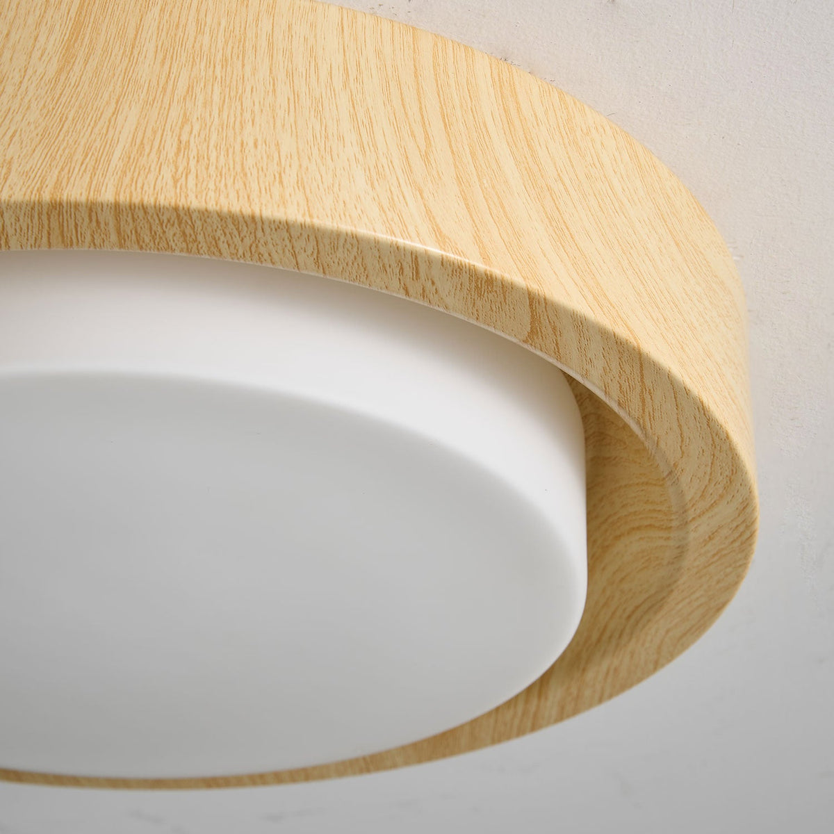 Lunor Wood Ring Ceiling Light