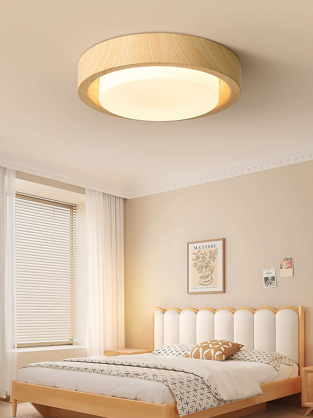 Lunor Wood Ring Ceiling Light