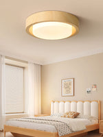 Lunor Wood Ring Ceiling Light