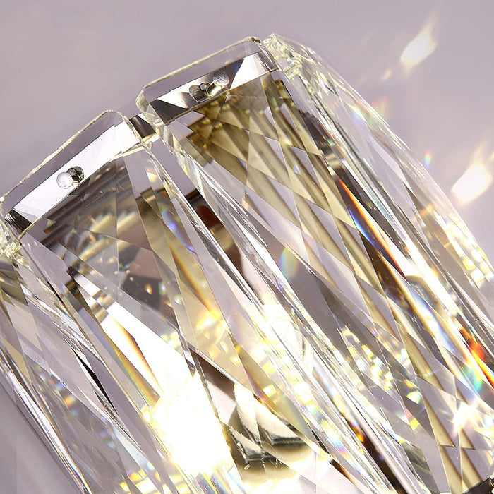 Luxury Crystal Column LED Wall Lamp