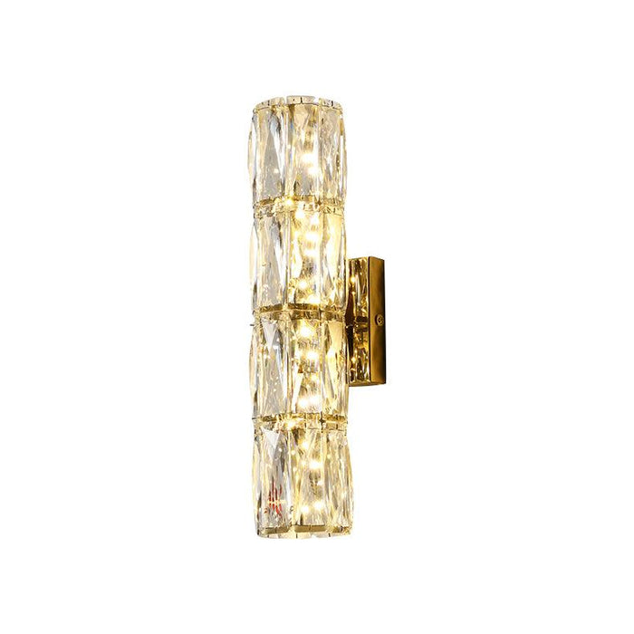 Luxury Crystal Column LED Wall Lamp