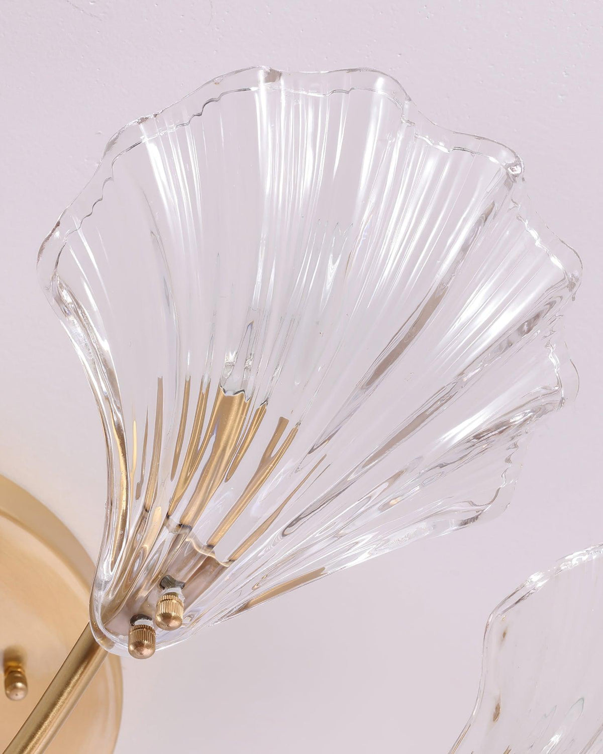 Luxury Shell Brass Ceiling Lamp