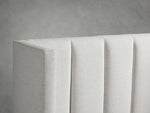 Wyller Channel-Stitched Twin Bed with High Footboard