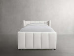 Wyller Channel-Stitched Twin Bed with High Footboard