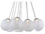 Modern Forms Cosmic 12-Light Black Glass LED Globe Pendant