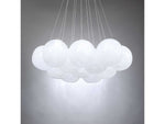 Modern Forms Cosmic 12-Light Brushed Nickel Glass LED Globe Pendant