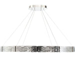 Modern Forms Zelda 12-Light Polished Nickel Glass LED Round Pendant