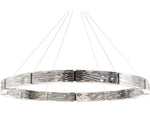 Modern Forms Zelda 12-Light Polished Nickel Glass LED Round Pendant