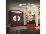 Modern Forms Zelda 12-Light Polished Nickel Glass LED Round Pendant