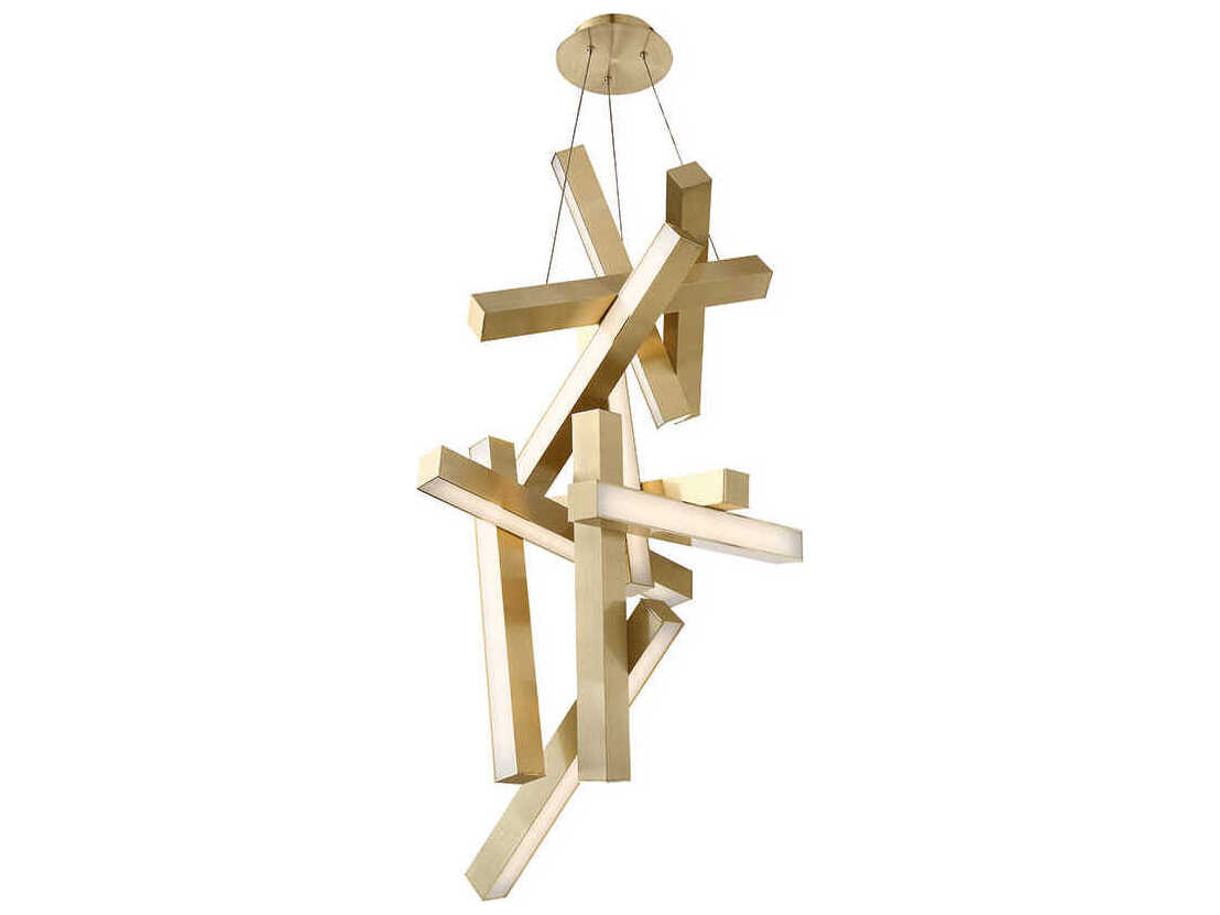 Modern Forms Chaos 12-Light Aged Brass LED Pendant