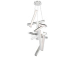 Modern Forms Chaos 12-Light Brushed Aluminum Silver LED Pendant