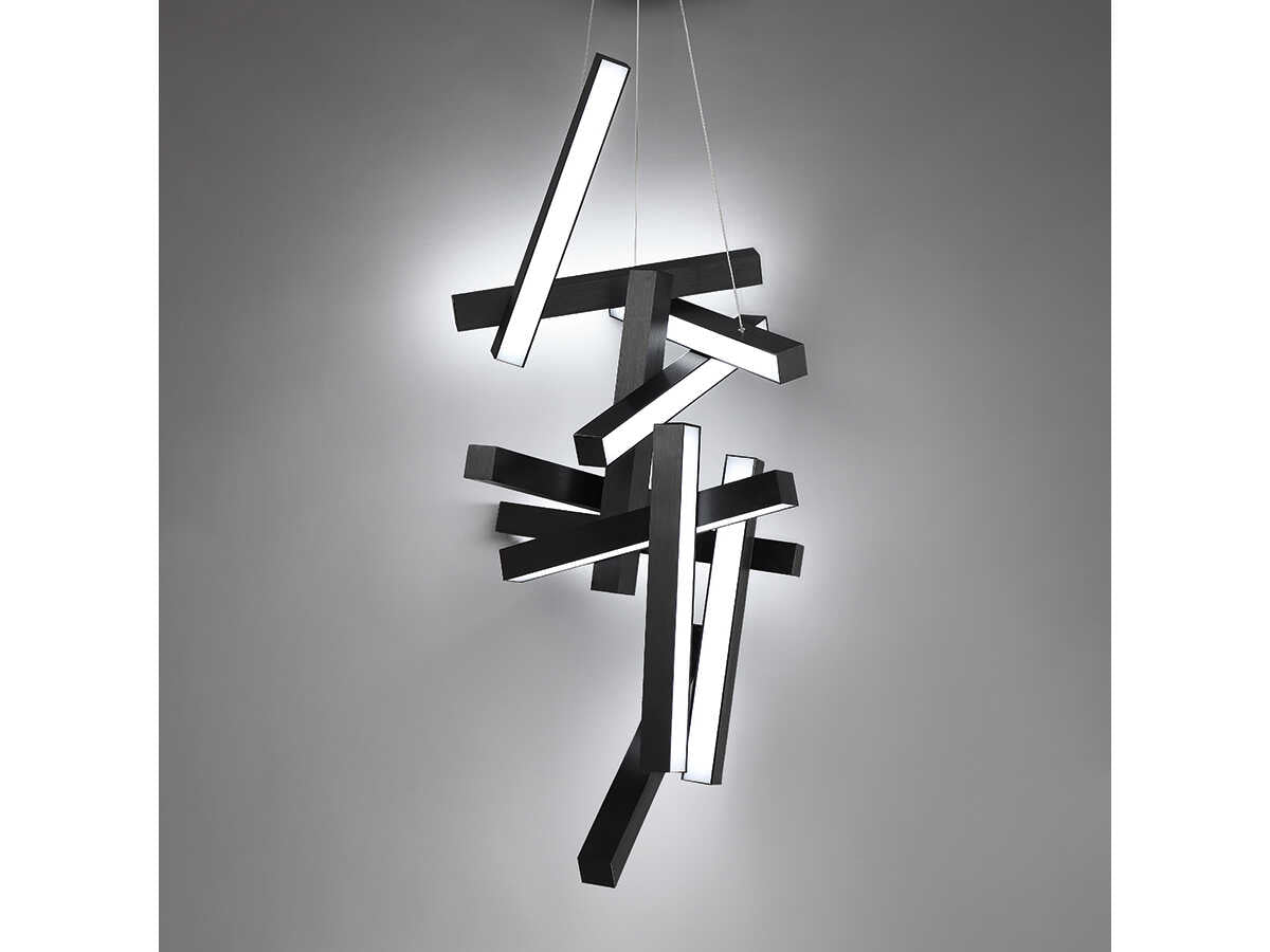 Modern Forms Chaos 12-Light Black LED Pendant