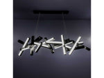 Modern Forms Chaos 19-Light9-Light Black LED Linear Island Pendant